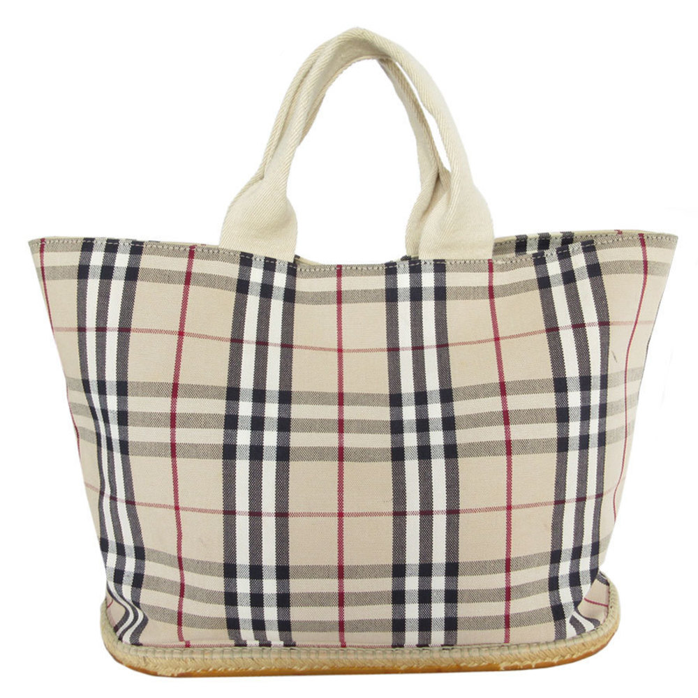 Burberry Canvas Rubber Handbag Beige